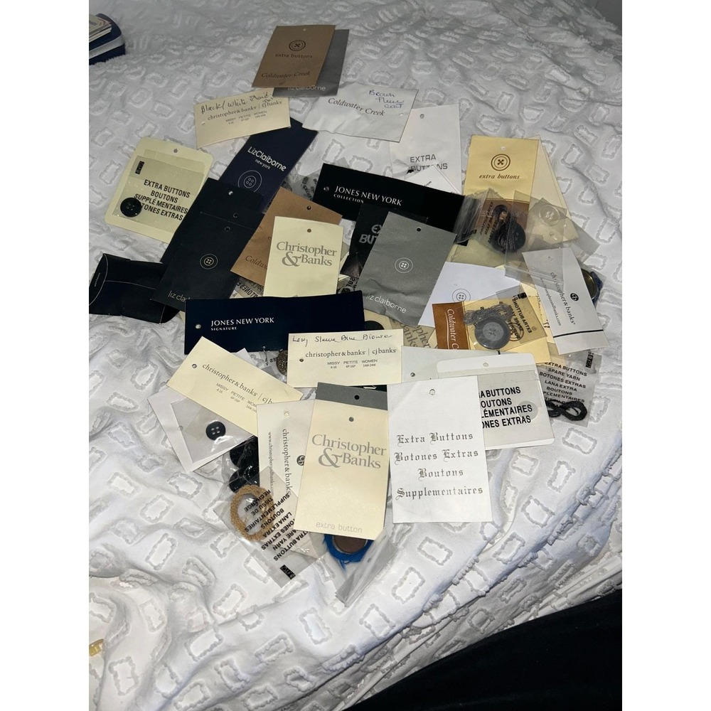Lot of Replacement Buttons Jones New York Christopher Banks Liz Claiborne